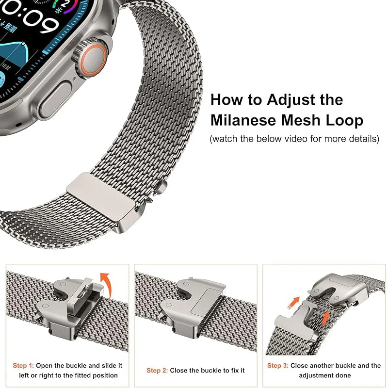 Milanaise-Loop-Armband für Apple Watch Ultra